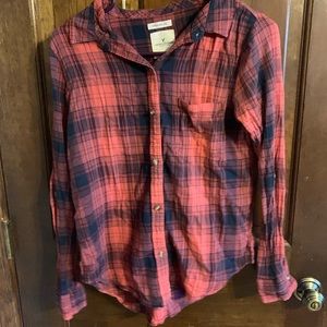 American Eagle boyfriend fitted flannel